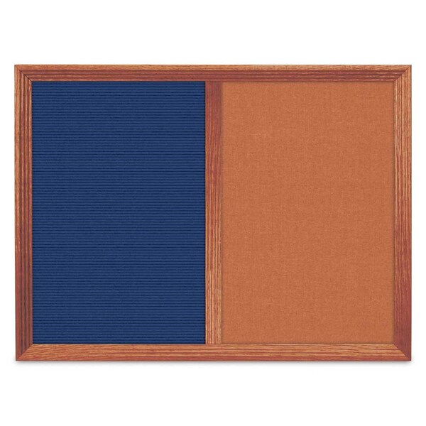 Enclosed Corkboard, 1 Door, 18"x24", 4" Fra